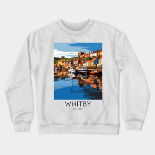 A Pop Art Travel Print of Whitby - England Crewneck Sweatshirt